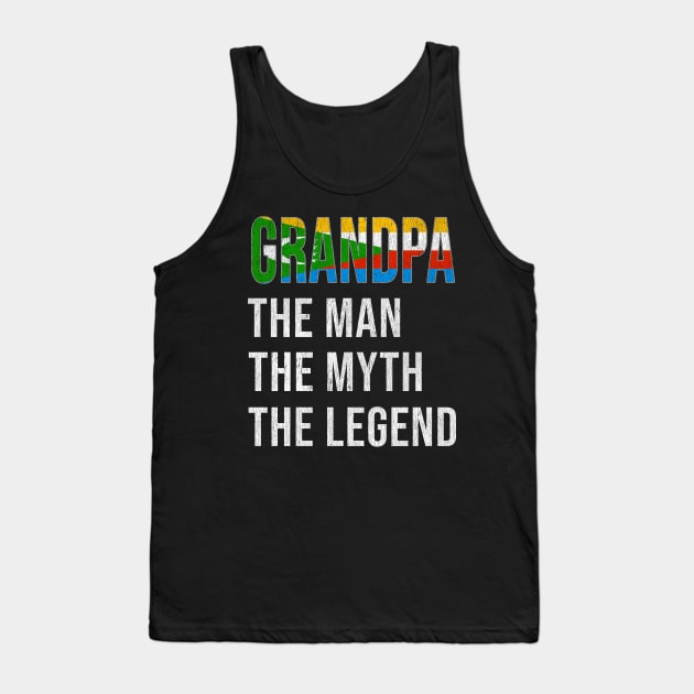 Grand Father Comoran Grandpa The Man The Myth The Legend - Gift for Comoran Dad With Roots From  Comoros Tank Top by Country Flags